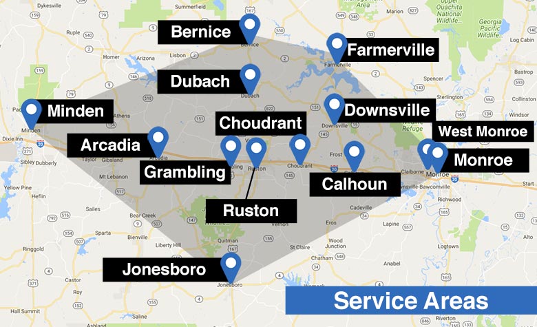 heating, air conditioner, and generators services in Ruston, LA